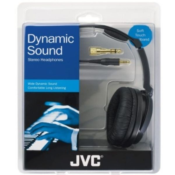 JVC Over-the-Ear Comfortable Stereo Headphones with Extra Long 11 feet Cord