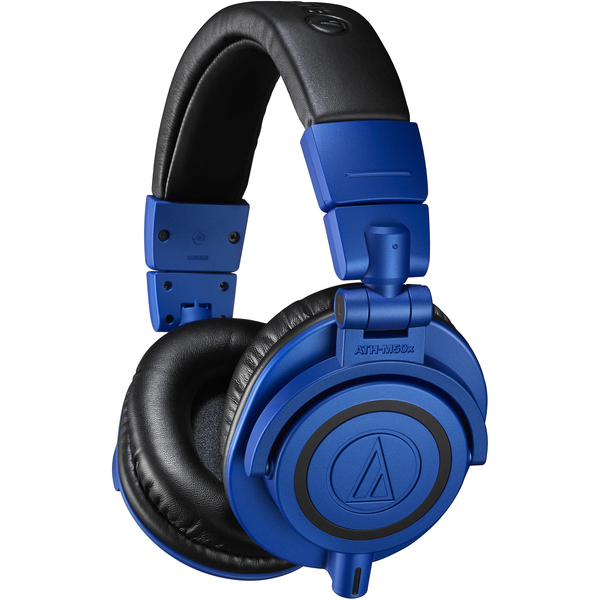 Audio Technica ATH M50X Headphones blue