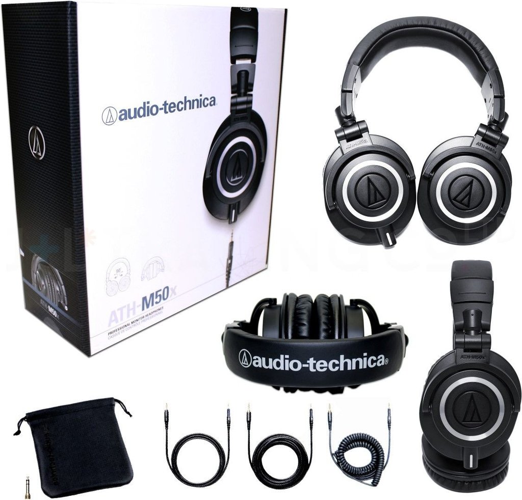 Audio Technica ATH M50X Headphones package