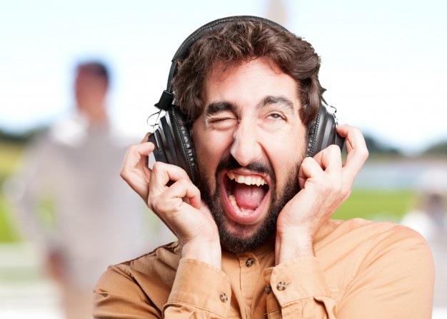 Funny headphones photo